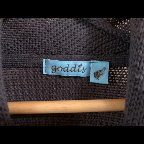 Goddis Open Front Waterfall Cardigan Sweater - Picture 4 of 9